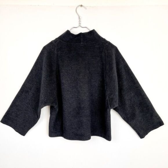 Madewell Mock Neck Wool Blend Pullover Sweater Knit Top  Size Small E5121 - Picture 4 of 7